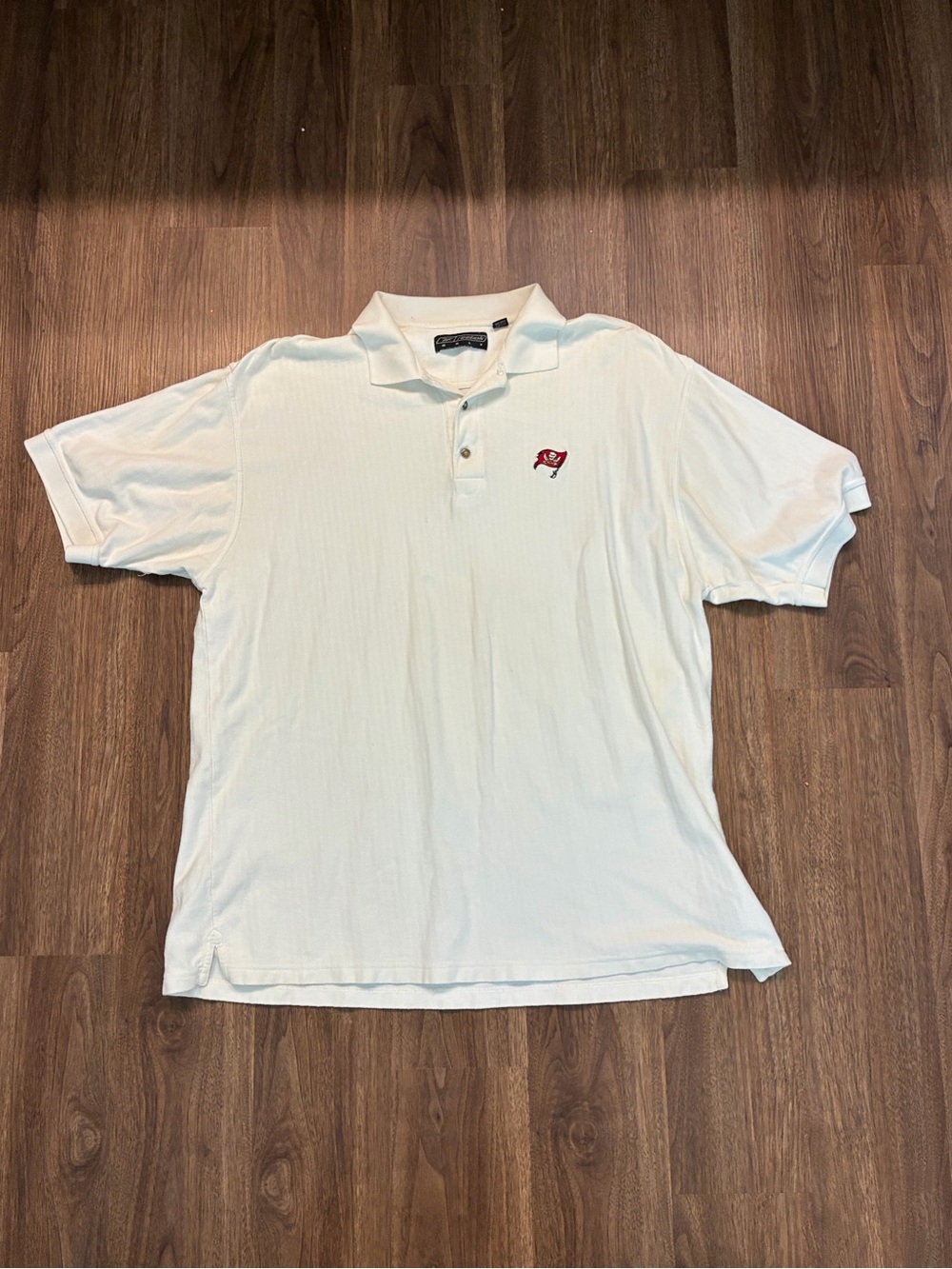Reebok Golf Men’s White Polo Shirt 2XL Tampa Bay Buccaneers Embroidered Logo